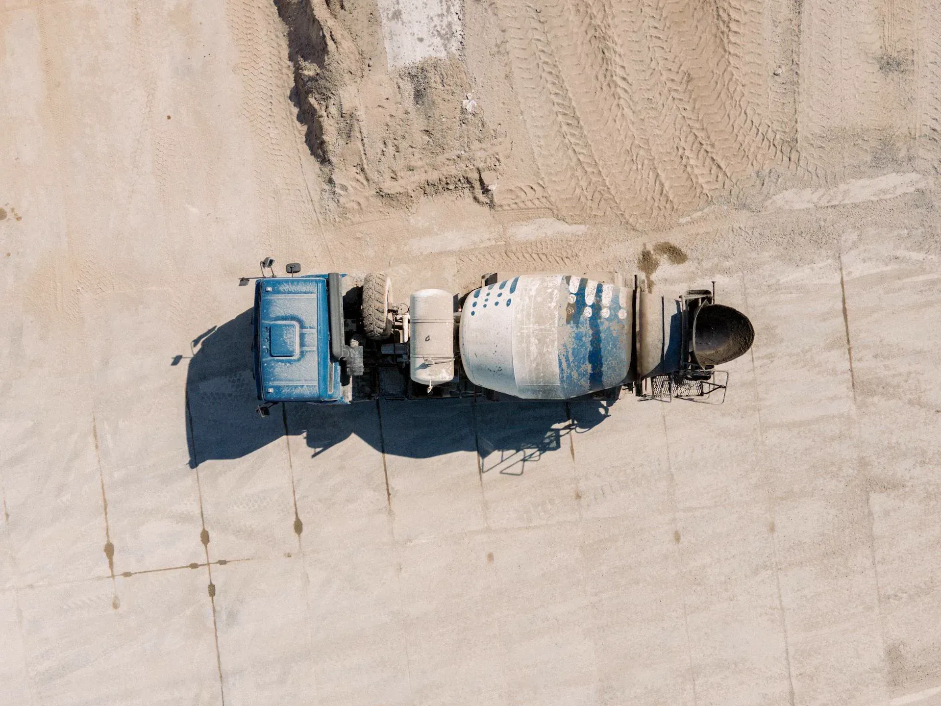 Concrete being poured on a construction site in Surrey